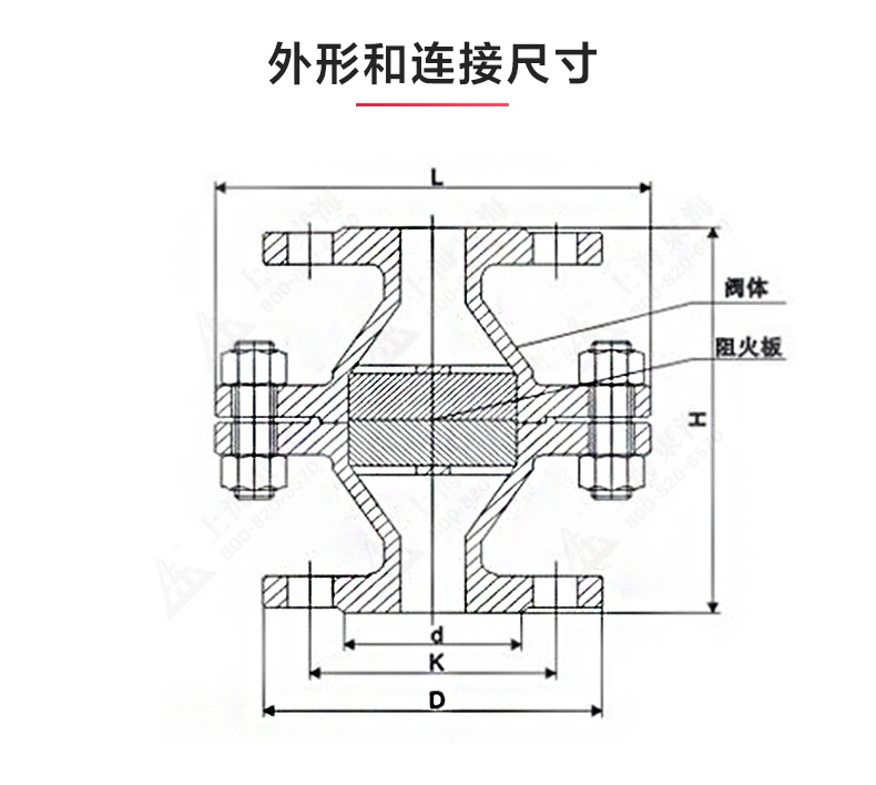 GZW-1铸钢管道阻火器_星空在线登录结构图.jpg